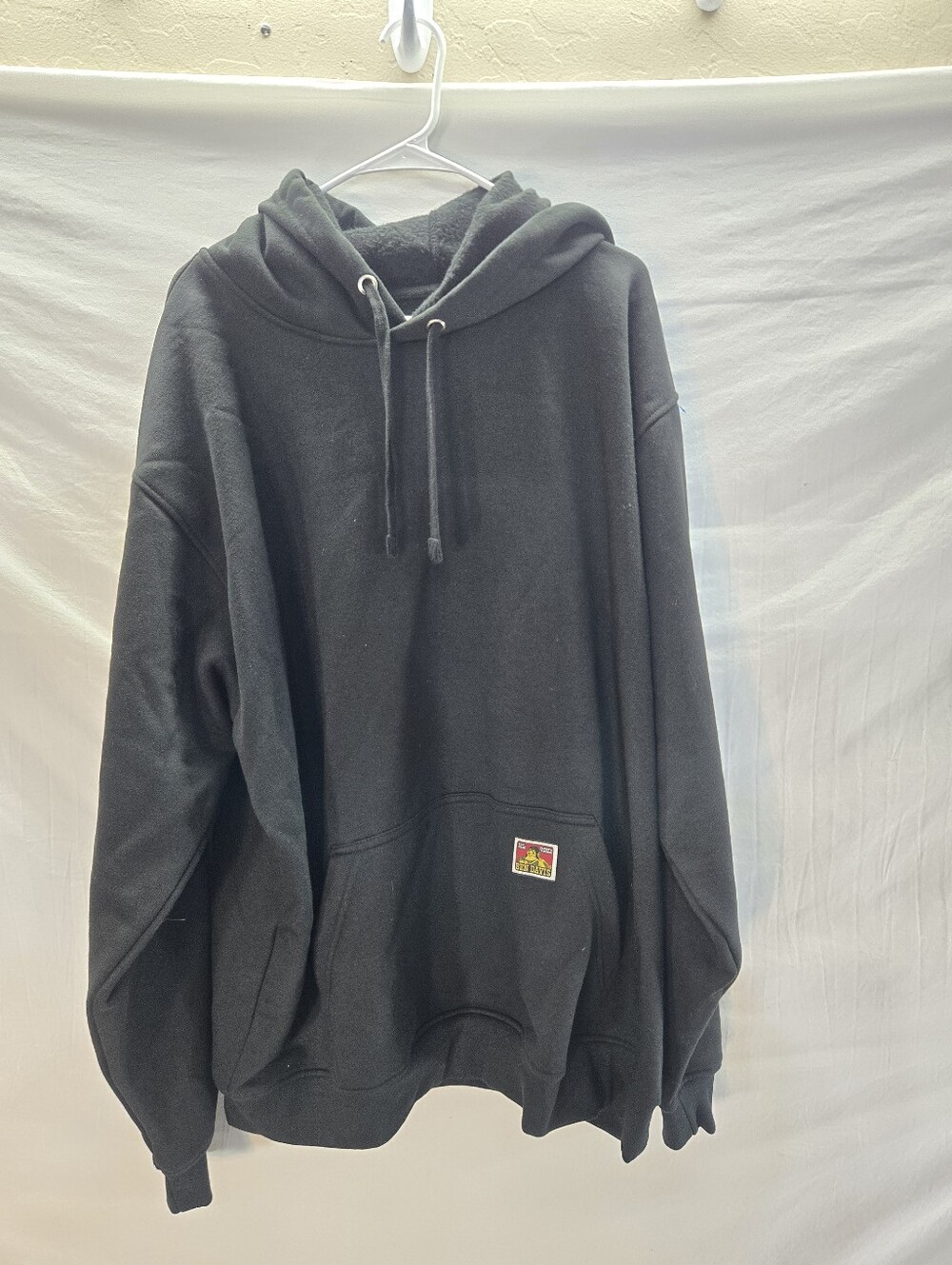 Ben Davis Men's XL Black Oversized Heavyweight Pullover Hoodie Sweatshirt